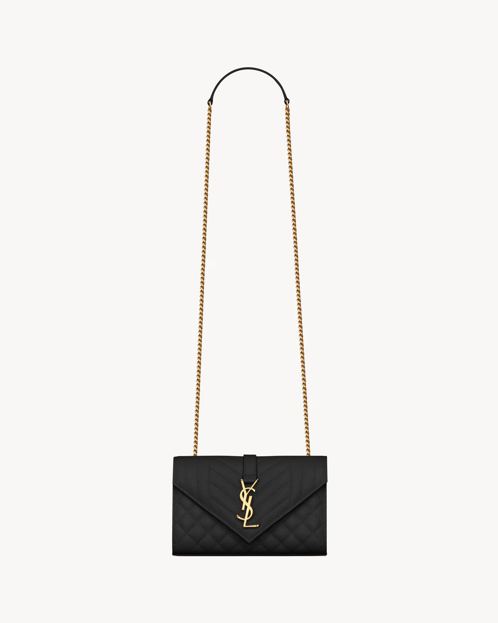 YSL Envelope Small in Quilted Leather