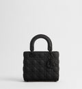 Lady Dior Bag in Black Ultramatte Cannage Calfskin