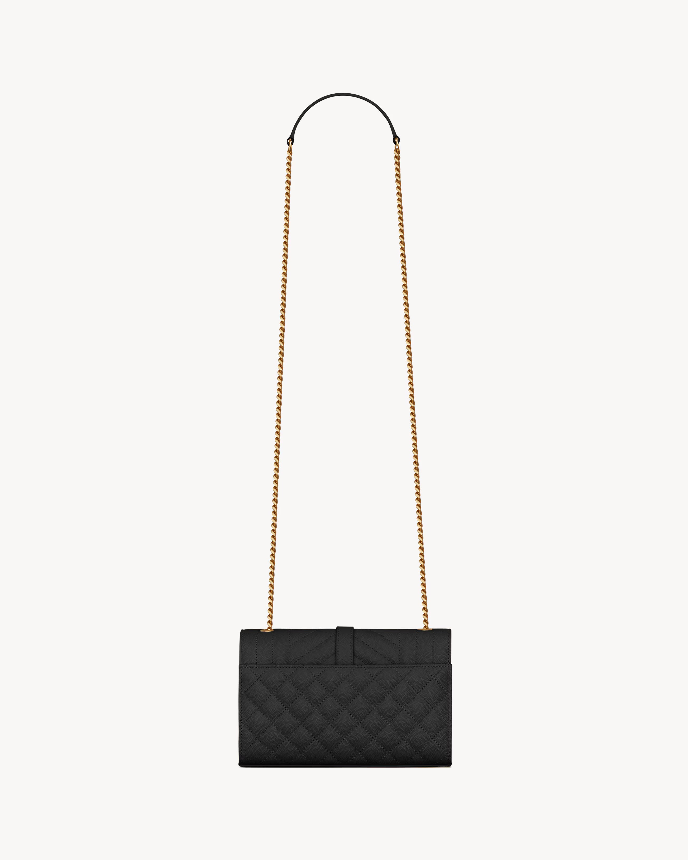 YSL Envelope Small in Quilted Leather