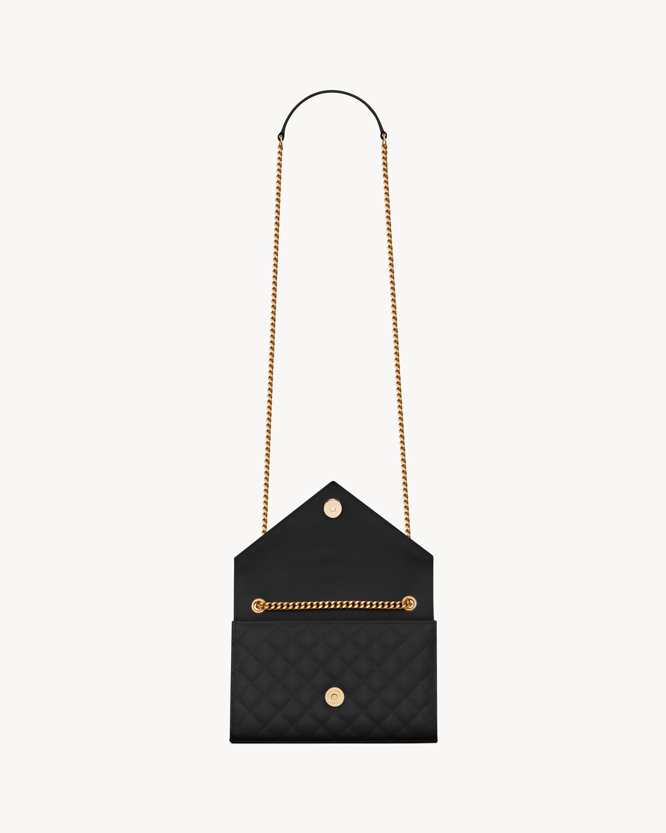 YSL Envelope Small in Quilted Leather